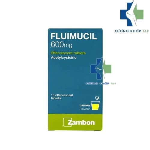 Fluimucil 600mg - Điều trị nhiễm trùng đường hô hấp